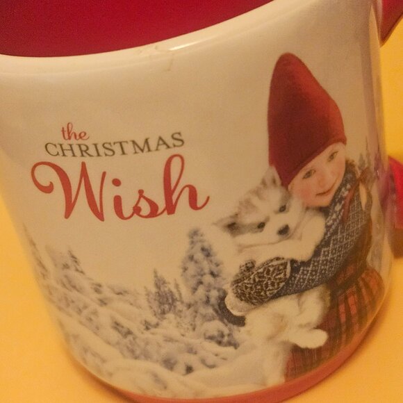 2015 Christmas wish mug the cup is based off a book has red interior small mug - Picture 3 of 6
